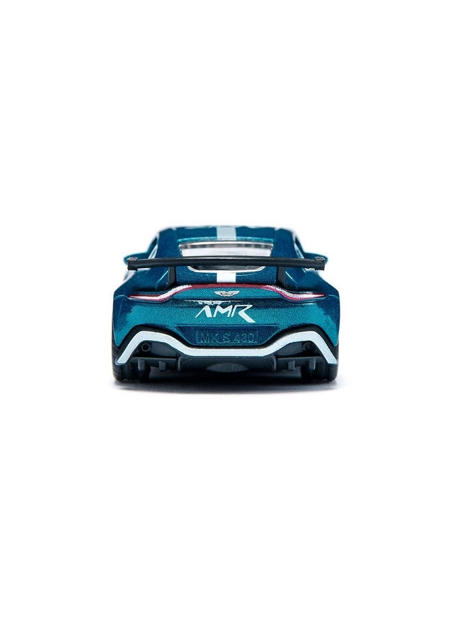 Siku 1577, Aston Martin Vantage GT4, Toy Car, Metal/Plastic, Blue, Metallic Paint, Huge Rear Wing, Sport Tyres, Detailed Design - Image 5