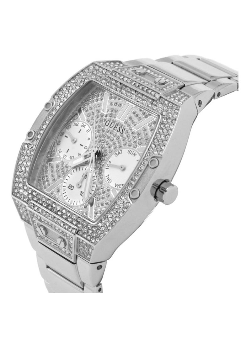 Guess Womens Phoenix silver paved with crystals watch GW0104L1 - Image 2