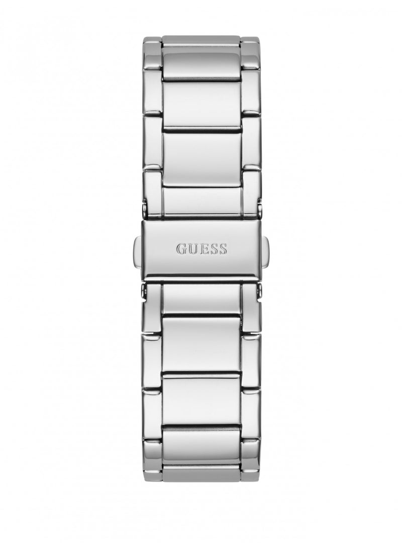 Guess Womens Phoenix silver paved with crystals watch GW0104L1 - Image 4