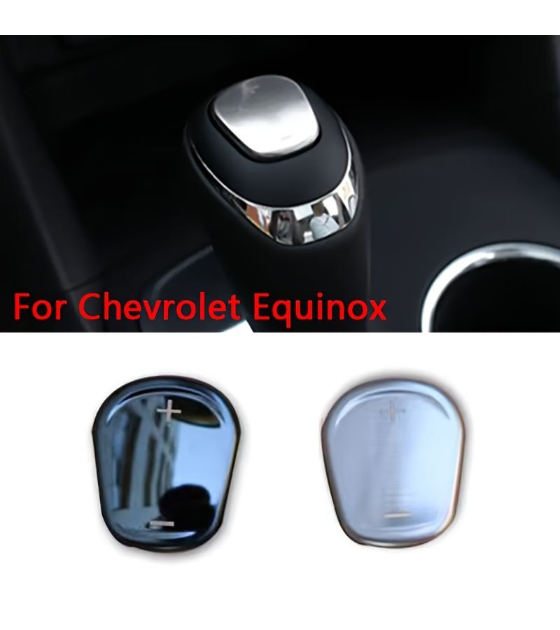 Car Gear Shift Knob Cover Trim Compatible With Chevrolet Equinox 2018 2019 2020 2021 2022 2023 2024 2025 Shift Knob Accessories Auto Interior Styling Black - Image 1