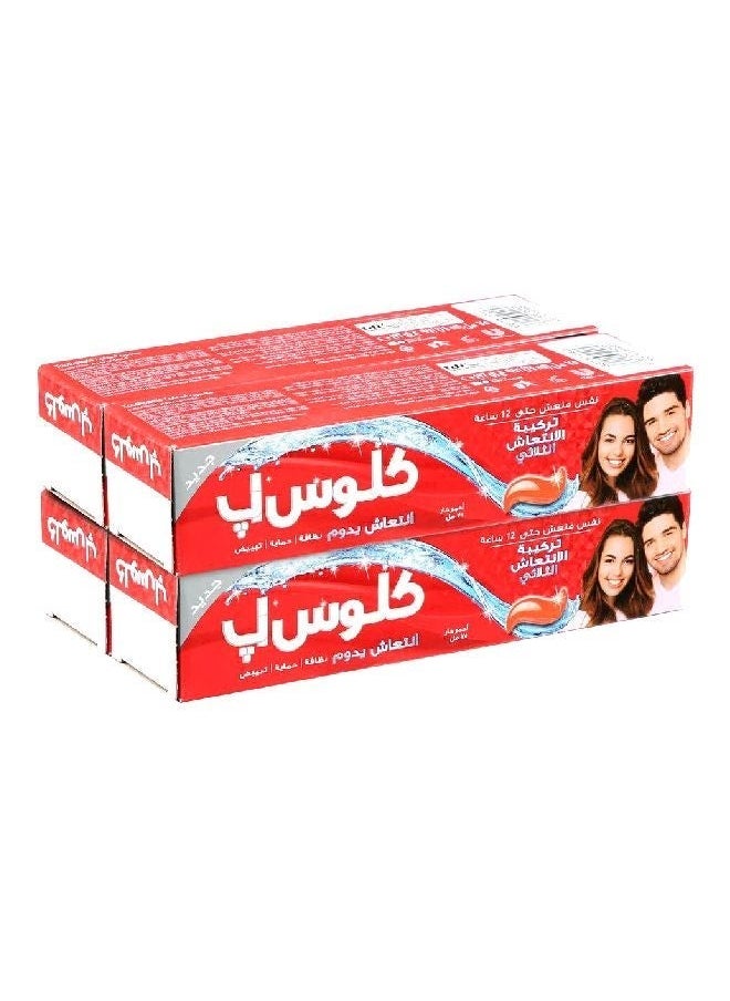 Closeup - Triple Fresh Formula Toothpaste, Red Hot, Pack Of 4, 4X75ml - Image 1