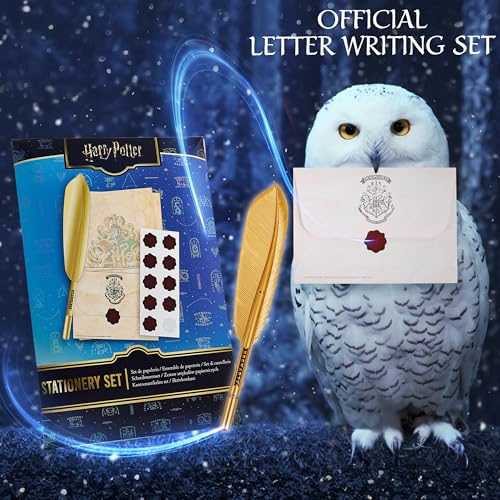 Harry Potter Gifts Letter Writing Kit for Kids, Teens with A5 Paper, Envelopes, Quill Pen, Stickers, Stationery Set, Hogwarts - Image 2