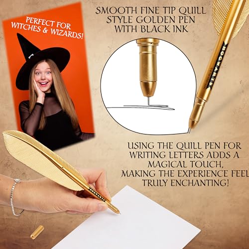 Harry Potter Gifts Letter Writing Kit for Kids, Teens with A5 Paper, Envelopes, Quill Pen, Stickers, Stationery Set, Hogwarts - Image 3