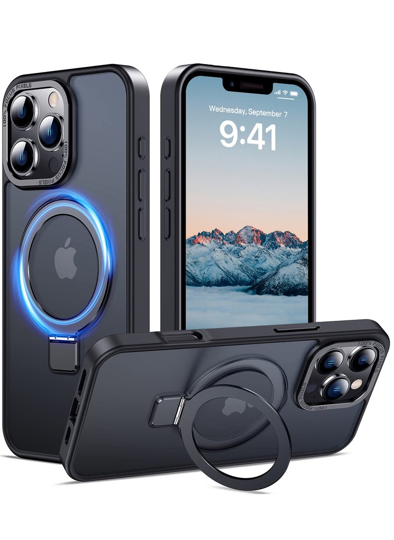 iPhone 16 Pro MagSafe Case with Magnetic Invisible Stand,【Full Shockproof Protection】Matte Back Phone Cover with Magnet Kickstand for Apple 16 Pro (2024)(Black) - pzsku/ZA7287553C9B8F529651FZ/45/_/1725518448/345ee3cf-0260-4d7e-8ae1-c1784d474677