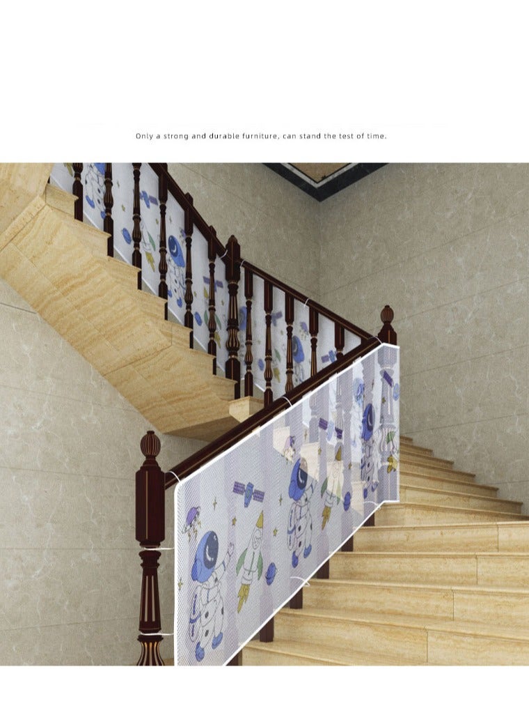 Arabest بوابة شبكية للأطفال، شبكة حماية للسلالم، بوابة للأطفال والكلاب، شبكة حماية آمنة للأطفال والحيوانات الأليفة، بوابة أطفال قوية للسلالم - Image 3