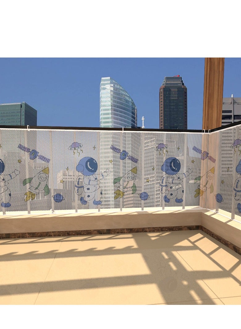 Arabest بوابة شبكية للأطفال، شبكة حماية للسلالم، بوابة للأطفال والكلاب، شبكة حماية آمنة للأطفال والحيوانات الأليفة، بوابة أطفال قوية للسلالم - Image 5