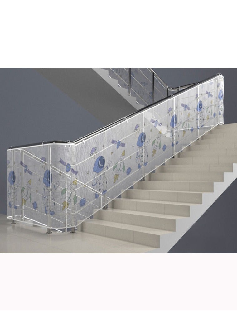 Arabest بوابة شبكية للأطفال، شبكة حماية للسلالم، بوابة للأطفال والكلاب، شبكة حماية آمنة للأطفال والحيوانات الأليفة، بوابة أطفال قوية للسلالم - Image 4