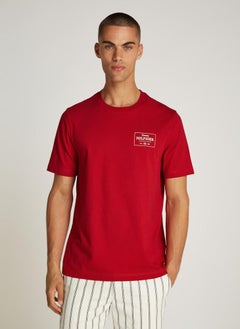 TOMMY HILFIGER Logo Print Short Sleeve Crew  Neck T-Shirt  - Image 1