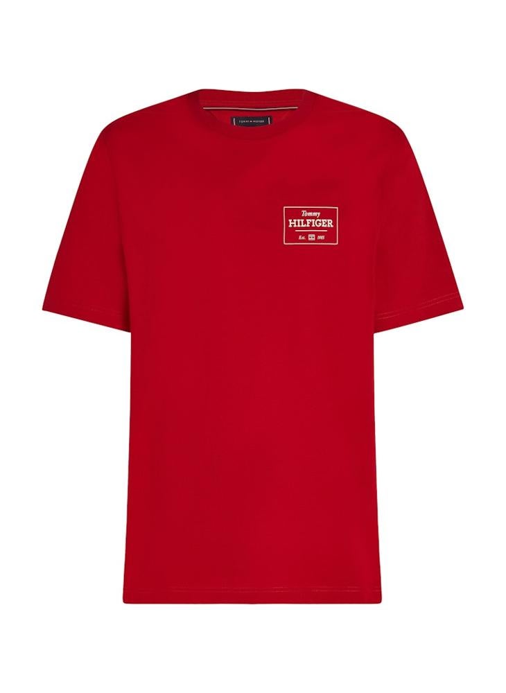 TOMMY HILFIGER Logo Print Short Sleeve Crew  Neck T-Shirt  - Image 5
