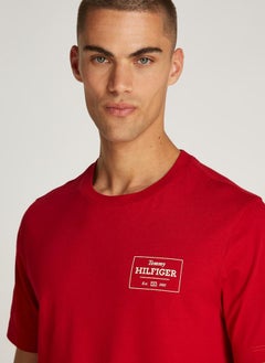 TOMMY HILFIGER Logo Print Short Sleeve Crew  Neck T-Shirt  - Image 3