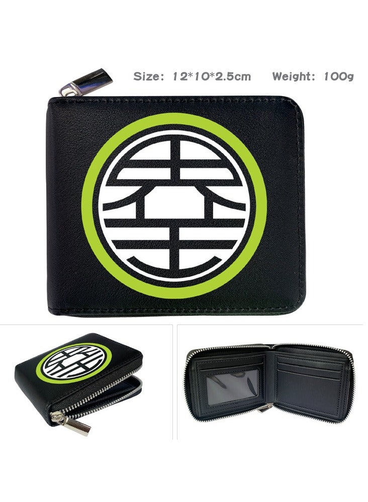 KUYING Dragon Ball Zipper PU Short Portable Wallet Card Bag Zero Wallet 