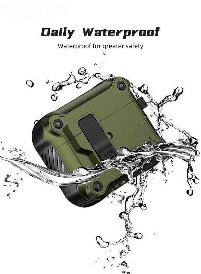 general AirPods Pro 2/1 Case Cover with Lock, Full-Body Protective Tough Cover, Hard Shell Rugged Shockproof Cover Compatible with Apple Airpods Pro 2/1(2022/2019) Case - Image 4