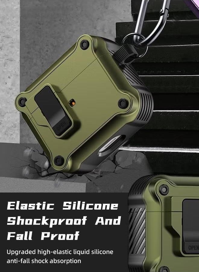 general AirPods Pro 2/1 Case Cover with Lock, Full-Body Protective Tough Cover, Hard Shell Rugged Shockproof Cover Compatible with Apple Airpods Pro 2/1(2022/2019) Case - Image 5