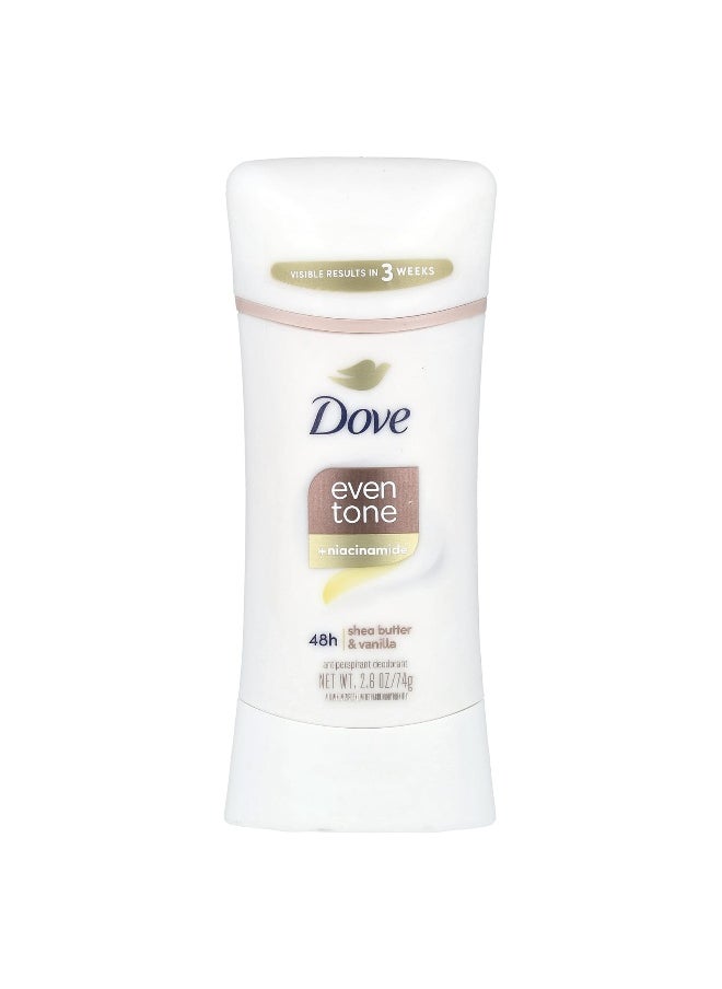 Dove - Dove, Even Tone + Niacinamide, Antiperspirant Deodorant, Shea Butter & Vanilla, 2.6 oz (74 g) - Image 1