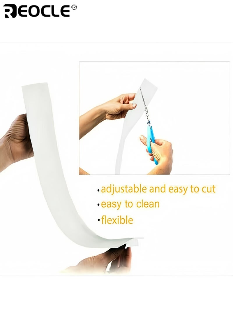 REOCLE 2pcs 24.8 Inches Durable Silicone Kitchen Gap Sealing Strip High Temperature Resistance Splash Proof Protective Cover Waterproof and Stain Resistant Essential Upgrade for Clean Cooking Surfaces - Image 2