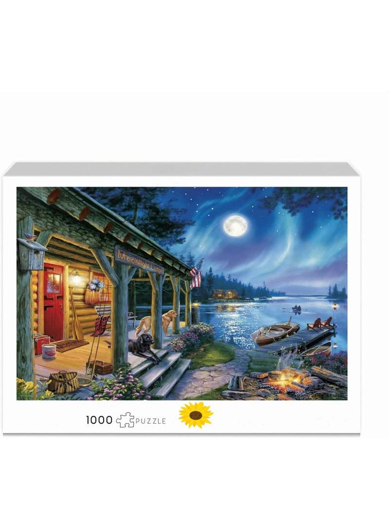 1000 puzzle pieces | Rural Night Scene Theme Puzzle | Puzzle and puzzle leisure toys, suitable for adults and children - Image 2