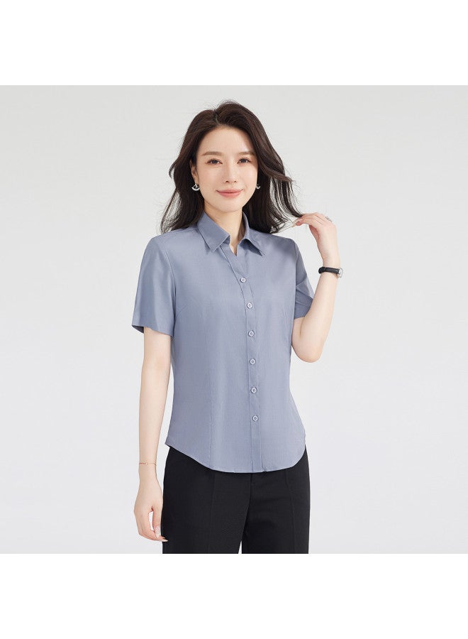 ROMON Women'S Short-Sleeve Shirt, Versatile Fashion For Business, Daily Wear, And Commuting - Image 4