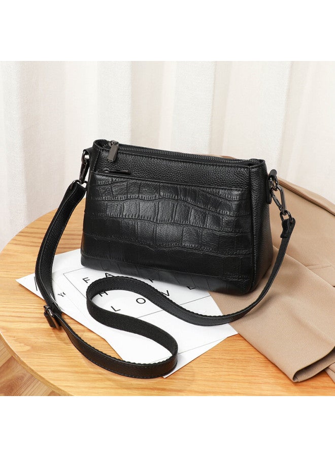 Viney Leather Handbag, Women's Crossbody Bag, Middle-aged Luxury Shoulder Bag, Practical High-end Birthday And Mother's Day Gift - Image 3