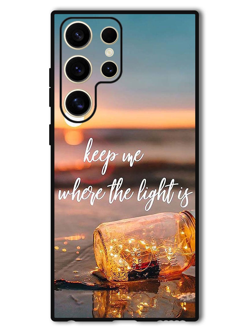 Theodor Protective Case Anti Scratch Shock Proof Bumper Cover For Samsung Galaxy S24 Ultra Keep Me Where The Light - Image 1