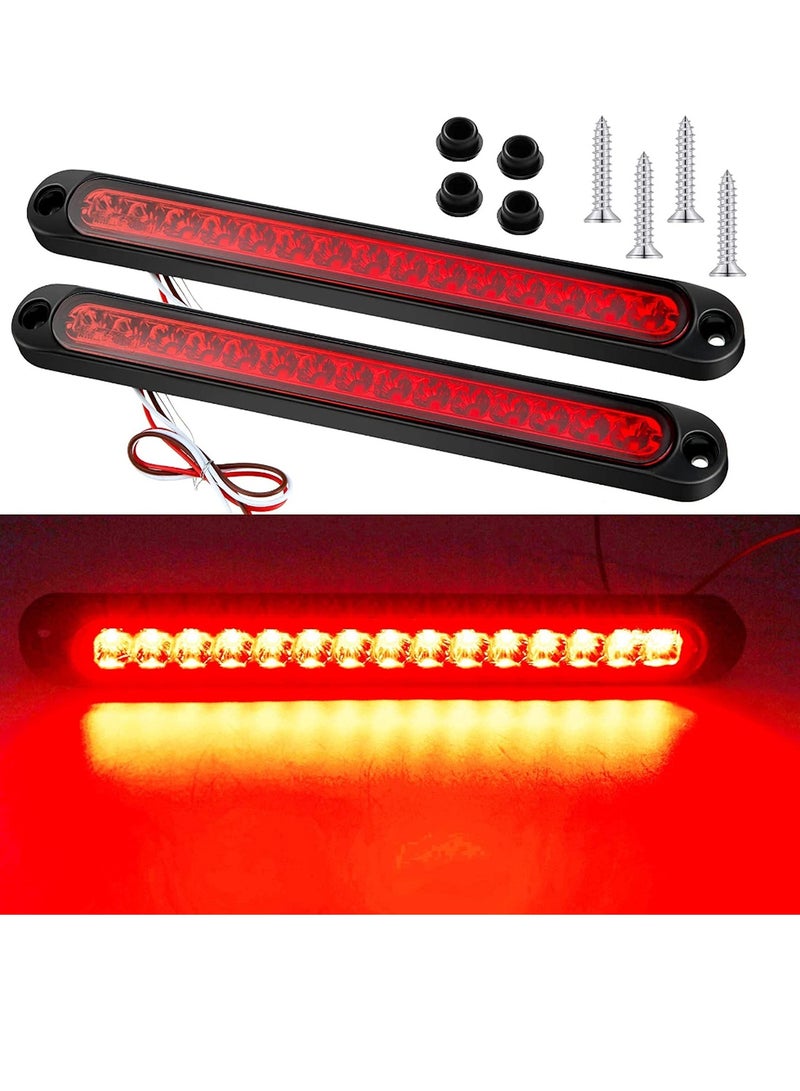 KASTWAVE 15 LED Trailer Brake Tail Light, LED Bar Stop Turn Tail Lights Waterproof Assembly Brake Strip Red Light for Marine Boats Golf Cart Offroad Truck RV UTV ATV - Image 3