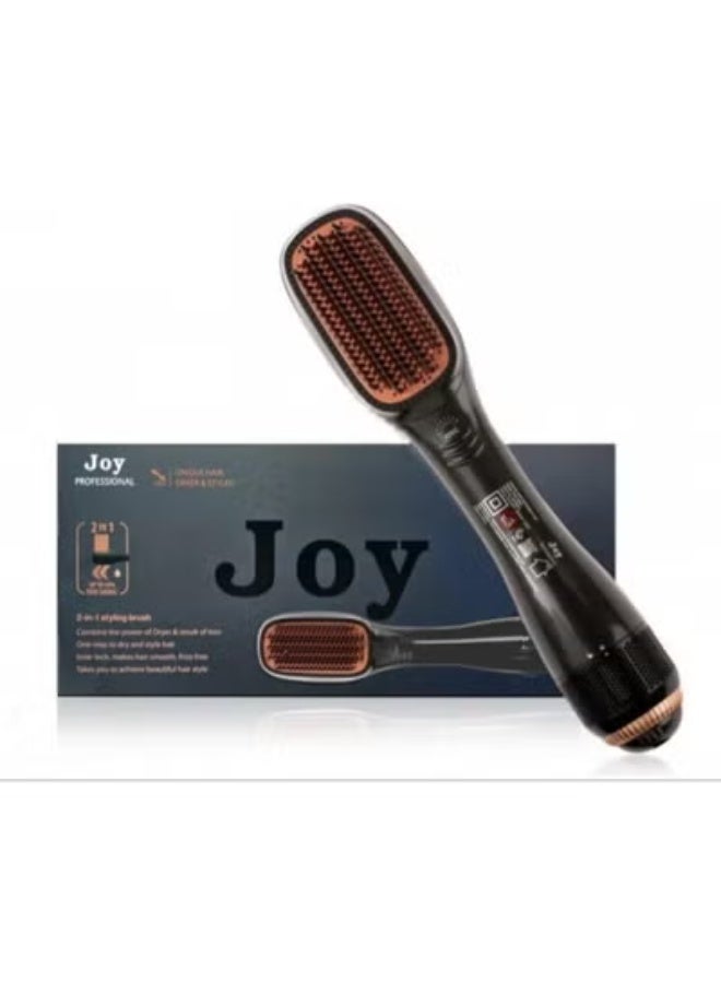 جوي 1200W Hair Dryer Brush – 2-in-1 Ceramic Hot Air Styler & Volumizer with Ionic Technology, Fast Drying, High-Low-Cool Settings & Smooth Styling Brush for All Hair Types - Image 1