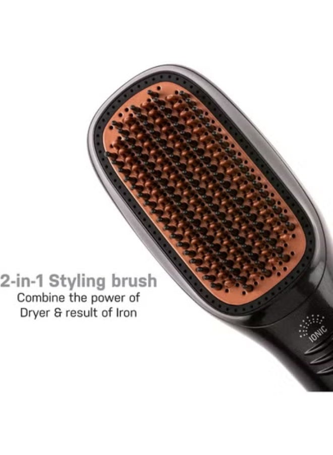 جوي 1200W Hair Dryer Brush – 2-in-1 Ceramic Hot Air Styler & Volumizer with Ionic Technology, Fast Drying, High-Low-Cool Settings & Smooth Styling Brush for All Hair Types - Image 4