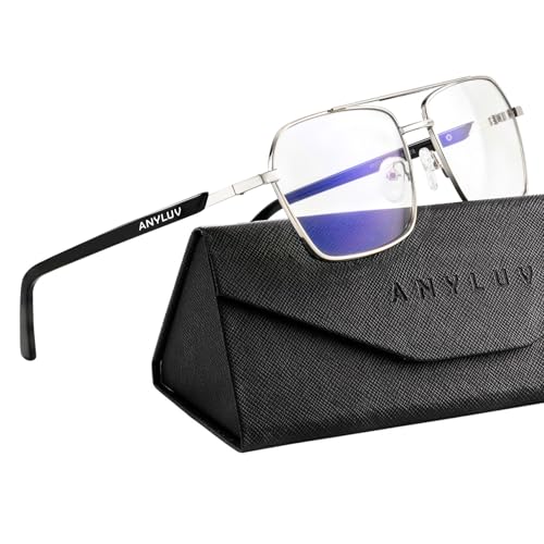 ANYLUV Blue Light Glasses MenWomen Blue Light Blocking Glasses Computer Screen Blocker Eyes Protection Glasses - Image 1