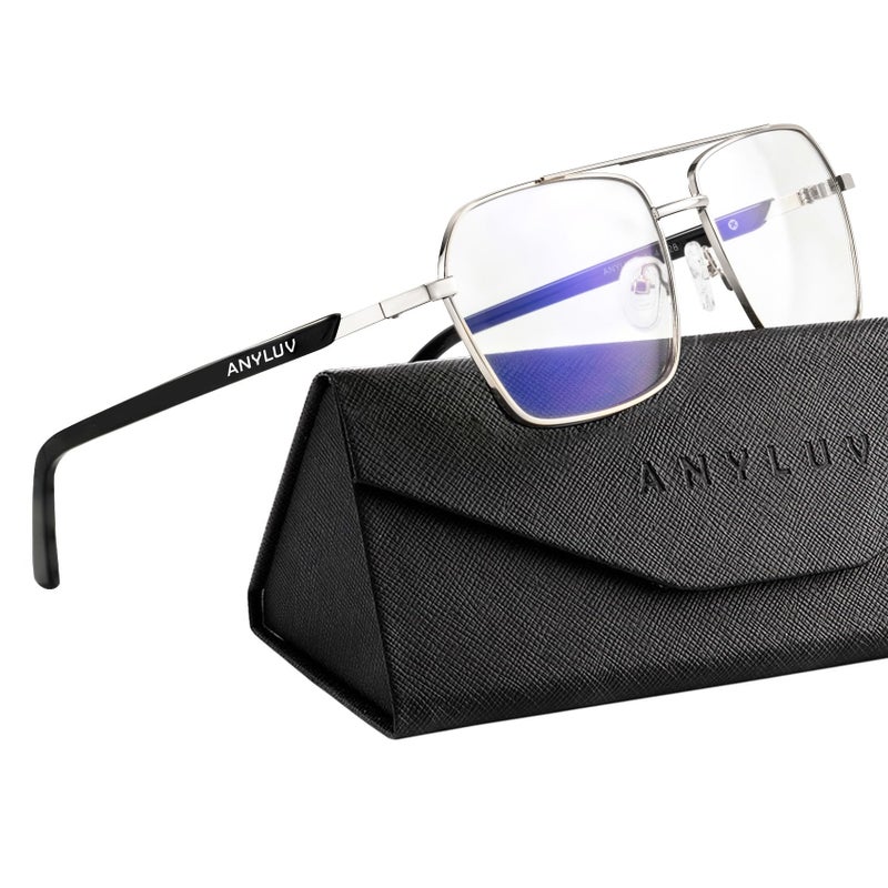 ANYLUV Blue Light Glasses MenWomen Blue Light Blocking Glasses Computer Screen Blocker Eyes Protection Glasses - Image 2