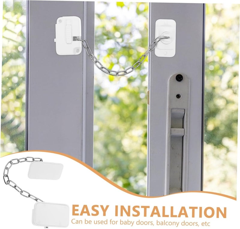 Child Safety Window and Door Chain Lock with Adjustable Length - Image 4