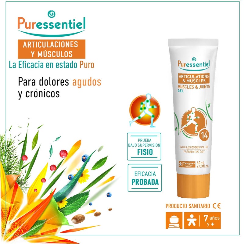 Puressentiel Muscles and Joints Gel - Soothing Gel for Muscle Relief and Knee Relief - Cooling Gel for Foot Relief - Back Gel - 2.02 oz - Image 3