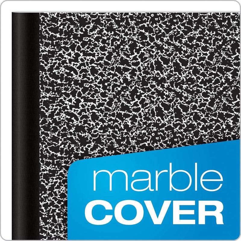 Oxford Composition Notebooks, College Ruled Paper, 9-3/4 X 7-1/2 Inches, 100 Sheets, Black, 6 Pack (63767) - Image 2