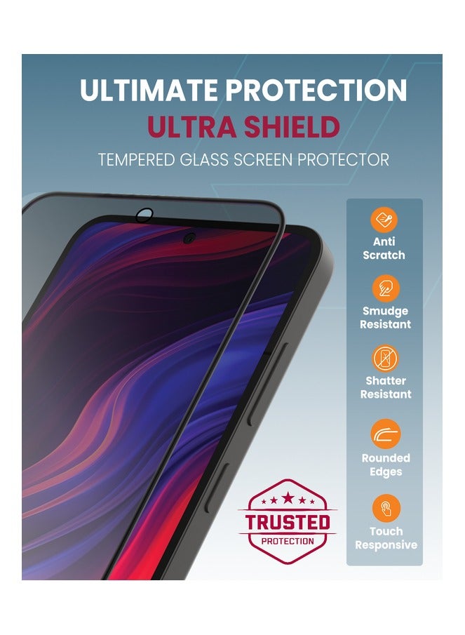 Moxedo حماية شاشة زجاجية مقسّاة موكسييدو الترا شيلد للخصوصية 9H صلابة حماية ضد التجسس مع جهاز تطبيق سهل التوجيه لجهاز سامسونج جالاكسي S25 بلس - Image 2