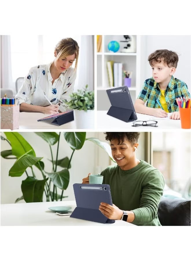 ZOOMEE Smart Case for Galaxy Tab S10 Lite/S10 FE/S9 FE 10.9-Inch with S Pen Holder, Trifold Stand Folio Cover with Soft TPU Back for 10.9" Galaxy Tab S10 Lite/S10 FE/S9 FE -Navy - Image 5