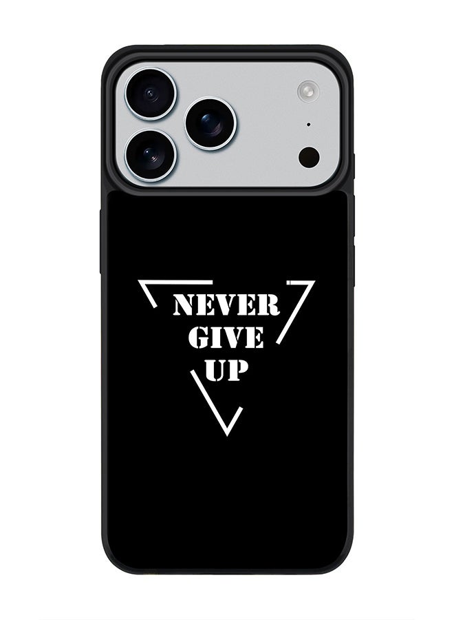 Stylizedd iPhone 17 Pro Max Case, [Compatible with MagSafe] Slim Magnetic cover Phone Case iPhone 17 Pro Max -Never give up - Image 1