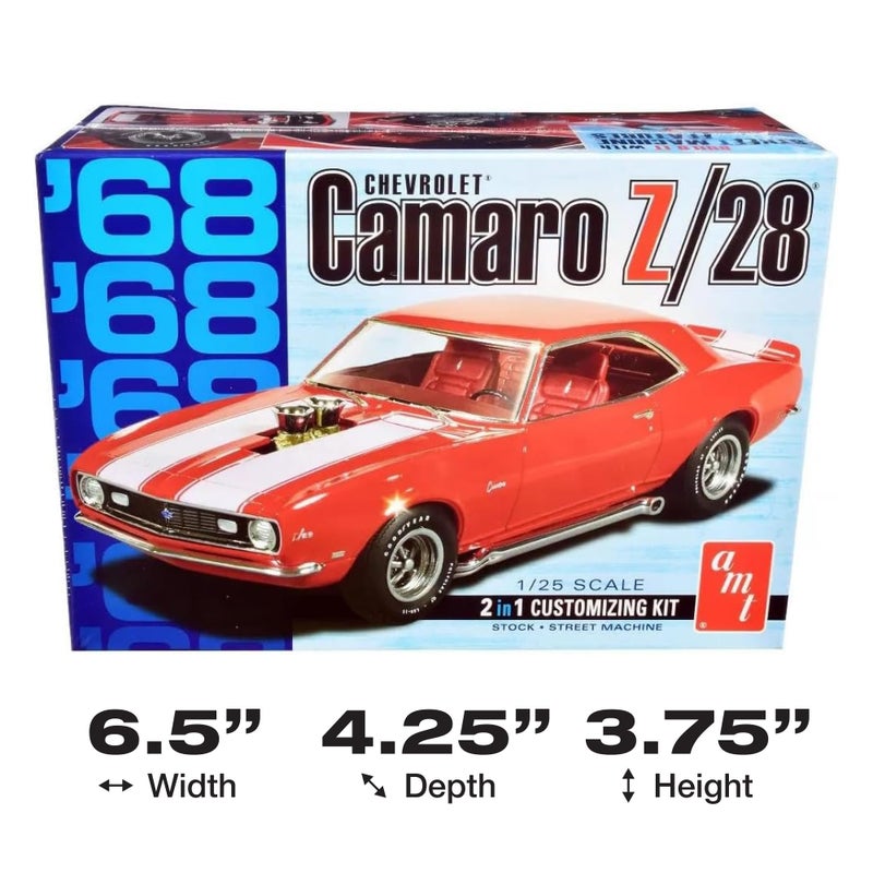 AMT 1968 Chevy Camaro Z/28 1:25 Scale Model Kit - Image 5