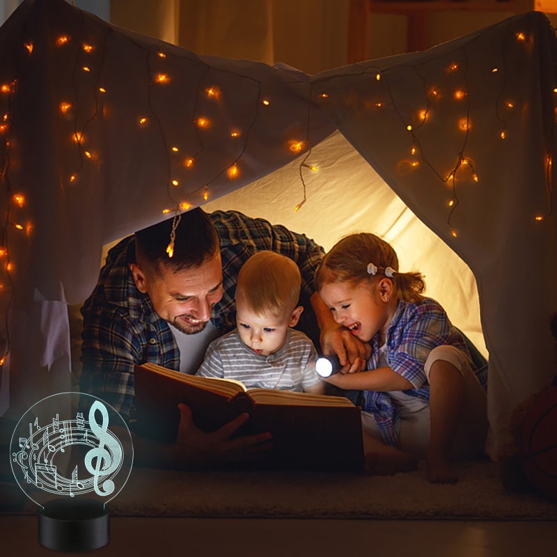 2 Sets Bedside Lamp Practical Light without Battery (Black) - Image 4