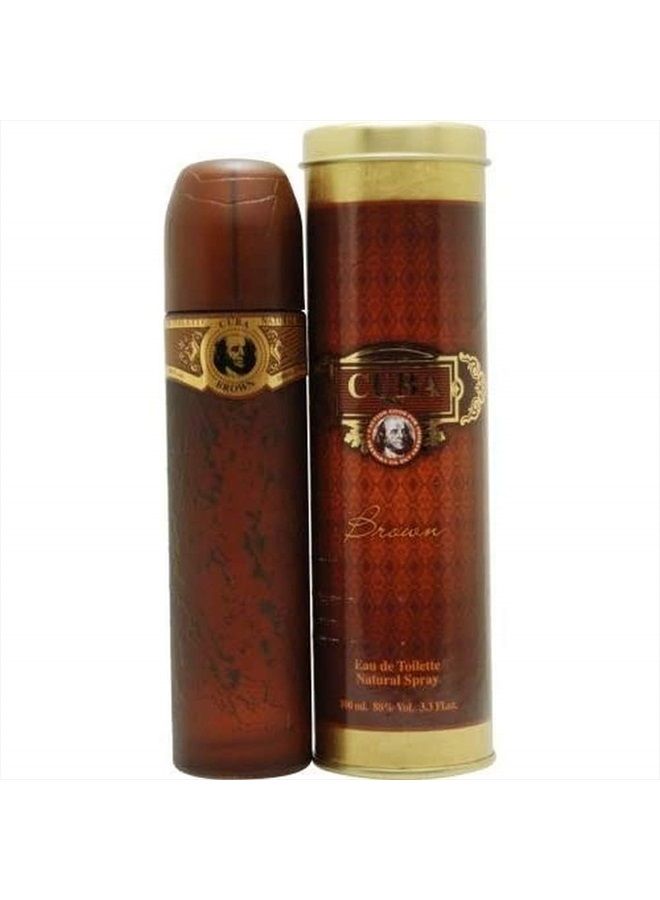 Cuba Brown By Cuba For Men Edt Spray 3.3 Oz , brown