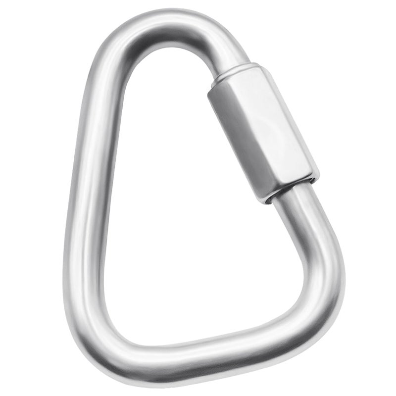 Anvin 1 Pack Large Quick Links M12 4.1Inch Heavy Duty Carabiner Stainless Steel Chain Links Connector Triangle Locking Chain Hooks Screw Links for Camping Outdoor Equipment Hammocks, 3300 Lbs Capacity - Image 1