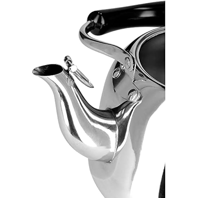 Beram Milano Stainless Steel Tea Kettle With Infuser Whistling Teapot 2 Liters Stovetop Safe Whistling Heat And Cold Resistant Tea Strainers Dishwasher Safe - Image 4