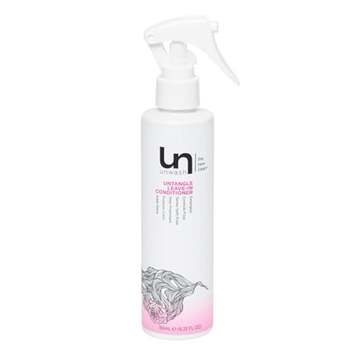 Unwash Untangle Leave-In Conditioner - Gentle Formula, Detangles, Controls Frizz, Enhances Shine, Protects Against Heat, Vegan, Cruelty Free, Sulfate & Paraben-Free, 6.25 fl oz - Image 1