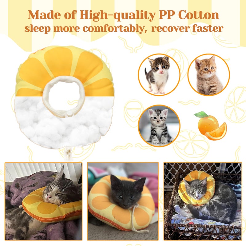 Jevnd Kitten Cones After Surgery 0-6 Months, Donut Extra Small Kitten Cone Collar Soft to Stop Licking Neck, Elizabethan Kittens e Collar for Recovery, xs Small Cat Cone Spray, Pet Soft Cone for Cats - Image 5