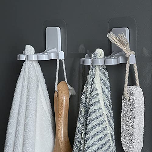 Dayalu Flower Shaped Towel Hanger Self Adhesive/Towel Holder/Napkin Holder/Napkin Hanger/Towel Rack/Towel Organizer with Wall Hanging Hooks for Kitchen, Bathroom, Home (1) - Image 5