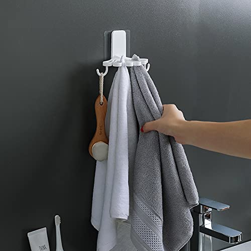 Dayalu Flower Shaped Towel Hanger Self Adhesive/Towel Holder/Napkin Holder/Napkin Hanger/Towel Rack/Towel Organizer with Wall Hanging Hooks for Kitchen, Bathroom, Home (1) - Image 2