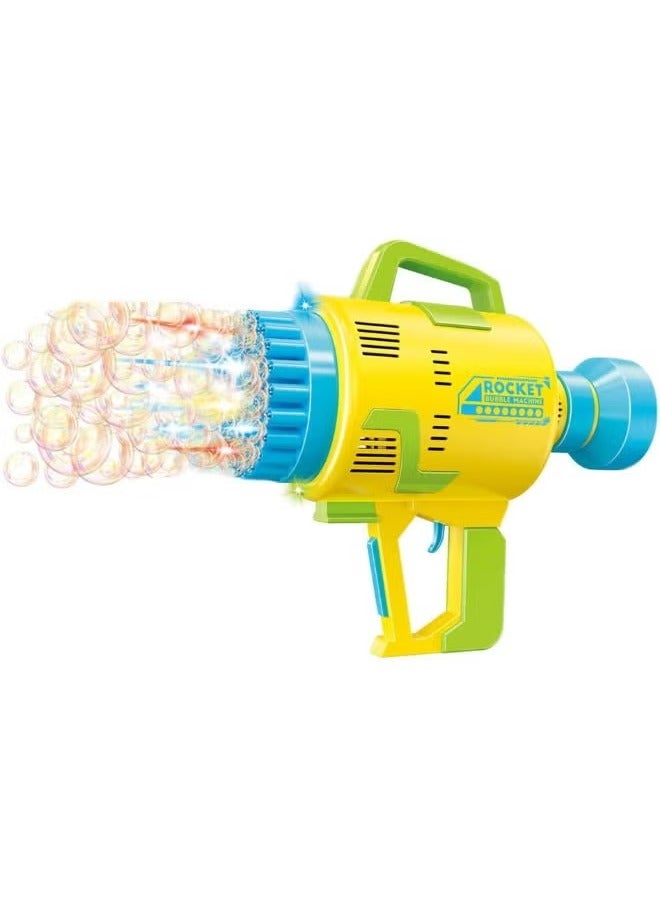 ELTRAZONE 48-Hole Bubble Blower Gun with Colorful Lights - Rocket Launcher Bubble Maker, Foam Blaster for Kids, Perfect Outdoor Party Favors and Gifts - Image 5