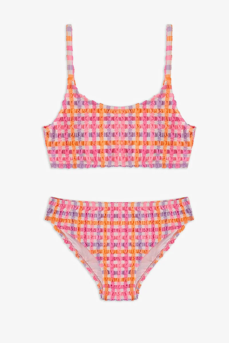 Penti PENTI Girls' Vicky Halter Gingham Bikini Set