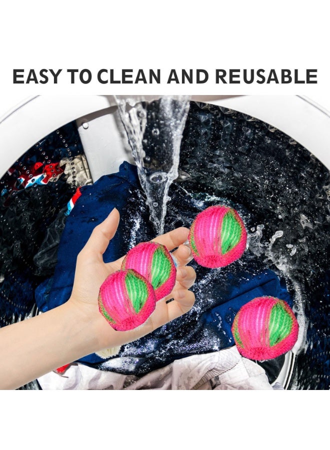 12 Pack Nylon Laundry Artifact, Pet Hair Cleaner, 12 Reusable Hair Removers, Washing Machine Specific Pet Hair Collector, Reusable Dog And Cat Hair Cleaning Tool - Image 2