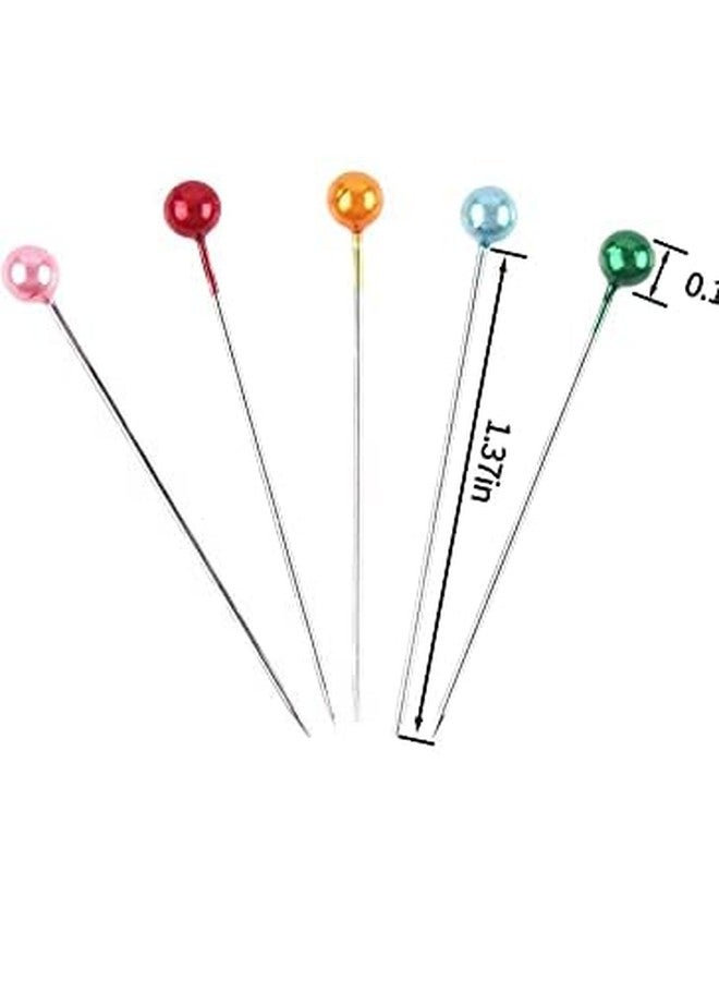 GNR Pack of 120 Pcs Multi Color Steel Head Pins for Tailoring and Dress Making, Patch Work Hijab and Scarf Pins etc. - Image 3