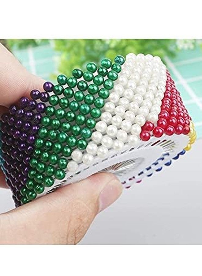 GNR Pack of 120 Pcs Multi Color Steel Head Pins for Tailoring and Dress Making, Patch Work Hijab and Scarf Pins etc. - Image 2