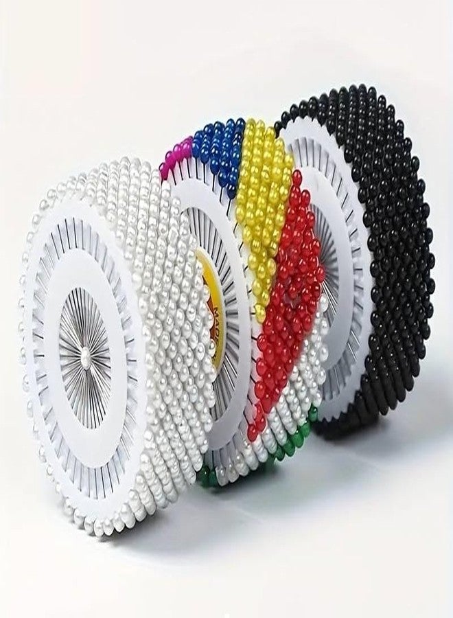 GNR Pack of 120 Pcs Multi Color Steel Head Pins for Tailoring and Dress Making, Patch Work Hijab and Scarf Pins etc. - Image 4