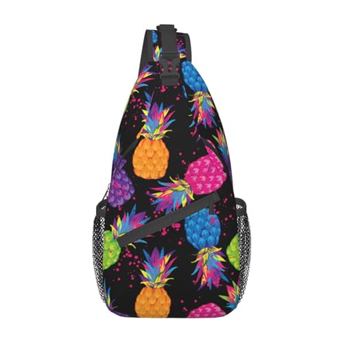 Betyiwling Pineapple Sling Backpack Unisex Crossbody Chest Bag Shoulder Chest Bag For Women Men Hiking Travel - Image 1